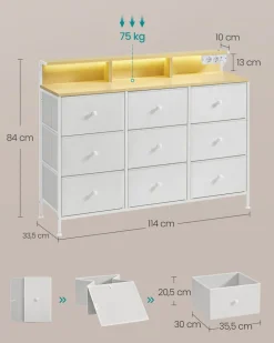 Cheap SONGMICS 2 Tables de chevet