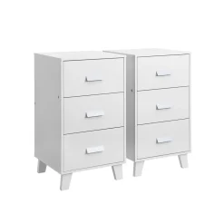 Store SONGMICS 2 Tables de chevet Blanc