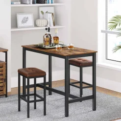 Best SONGMICS 2 Tabourets bar noir