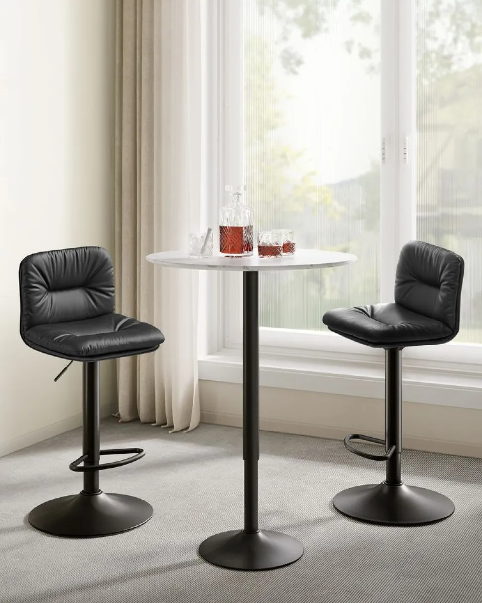 Outlet SONGMICS 2 Tabourets de bar avec dosier industriel