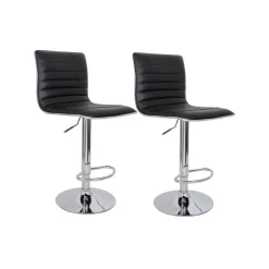 Hot SONGMICS 2 Tabourets de bar foncé Gris