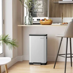 Discount SONGMICS 2 Tabourets de bar marron caramel