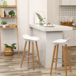 Cheap SONGMICS 2 Tabourets de bar striés noir Blanc