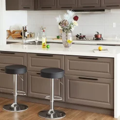 Cheap SONGMICS 2 Tabourets effet vieilli marron Marron Vintage