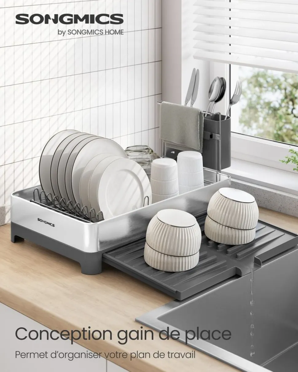 Best SONGMICS 2 Étagères à épices beige naturel