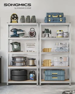 Store SONGMICS 2 Étagères 180 x 90 x 40 cm métal