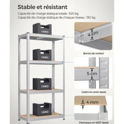Clearance SONGMICS 2 Étagères de cuisine