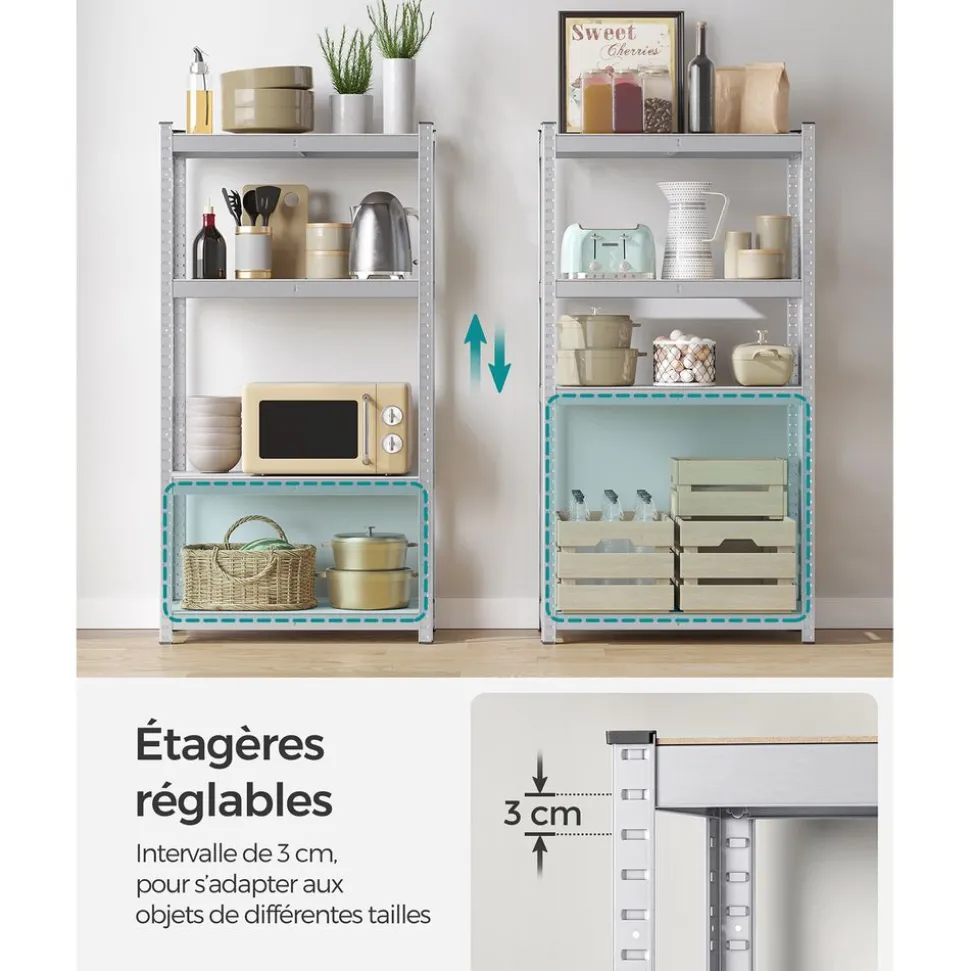 Clearance SONGMICS 2 Étagères de cuisine