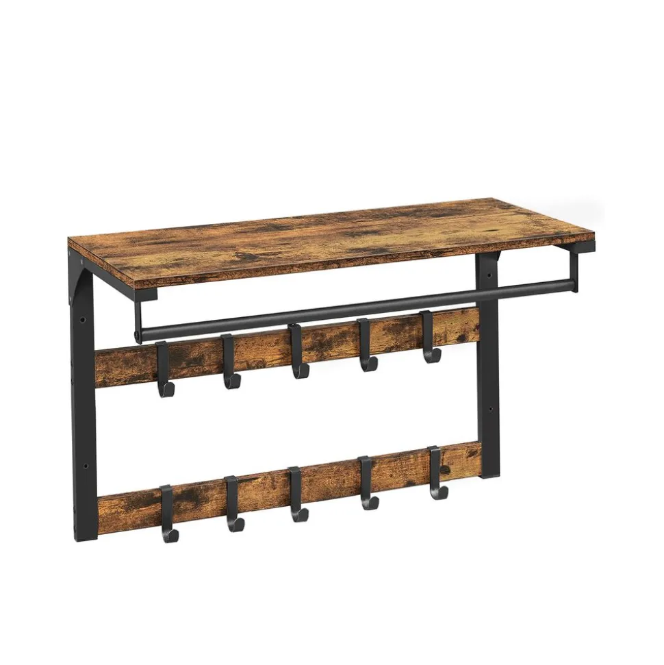 Cheap SONGMICS 4 Étagères de cuisine Noir + Naturel