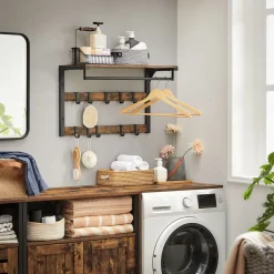 Cheap SONGMICS 4 Étagères de cuisine Noir + Naturel