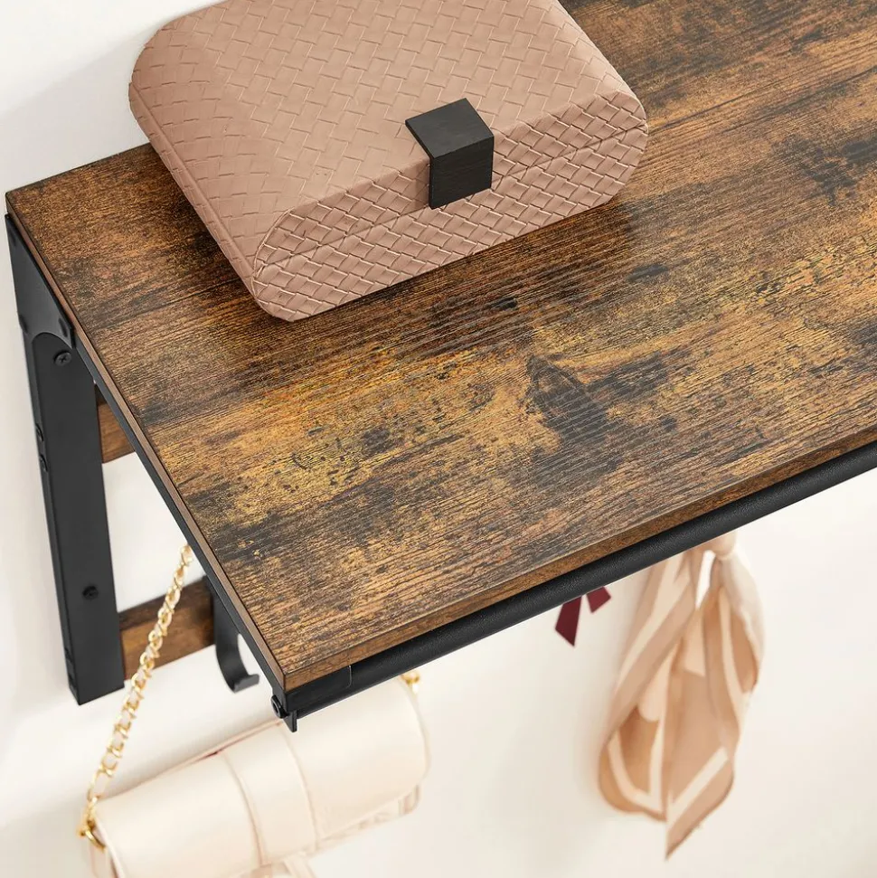 Cheap SONGMICS 4 Étagères de cuisine Noir + Naturel