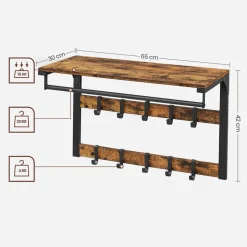 Cheap SONGMICS 4 Étagères de cuisine Noir + Naturel