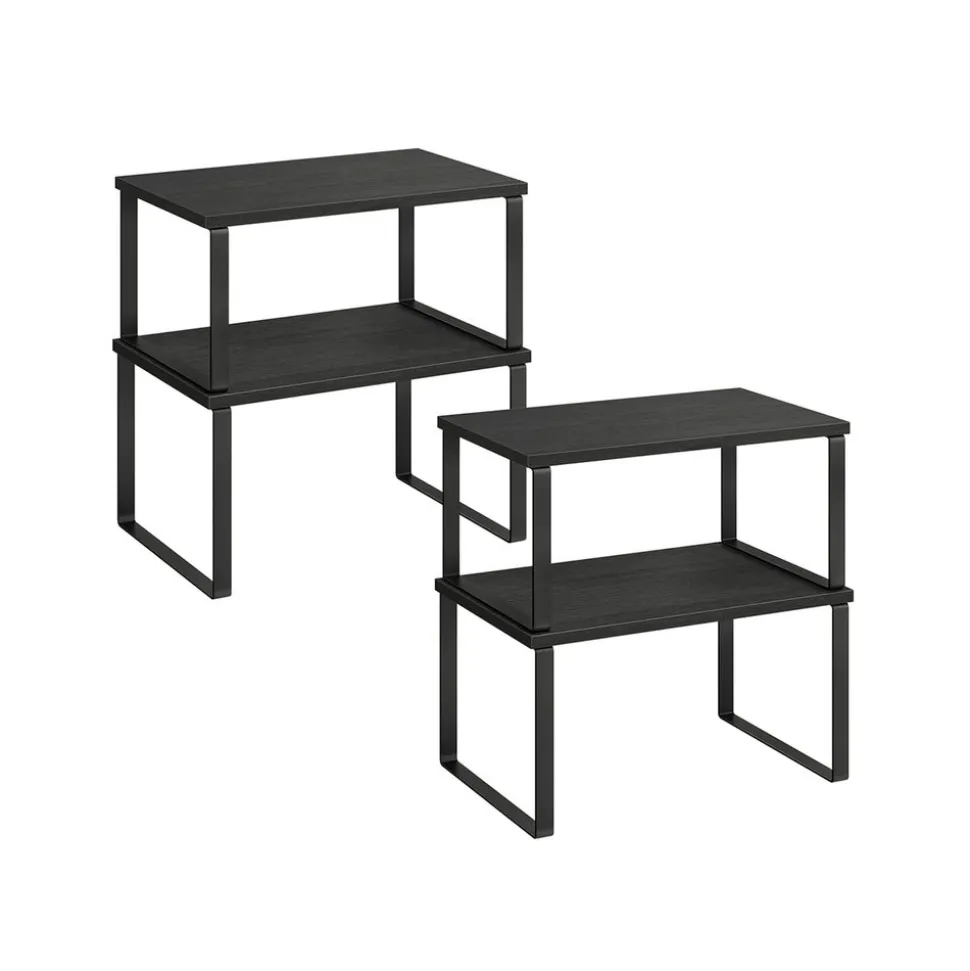 Best SONGMICS 4 Étagères de cuisine en métal argenté