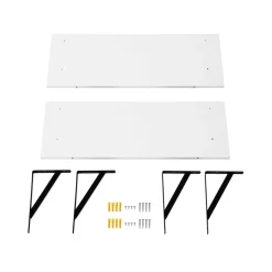 Best Sale SONGMICS 2 Étagères murales Blanc