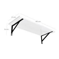 Best Sale SONGMICS 2 Étagères murales Blanc