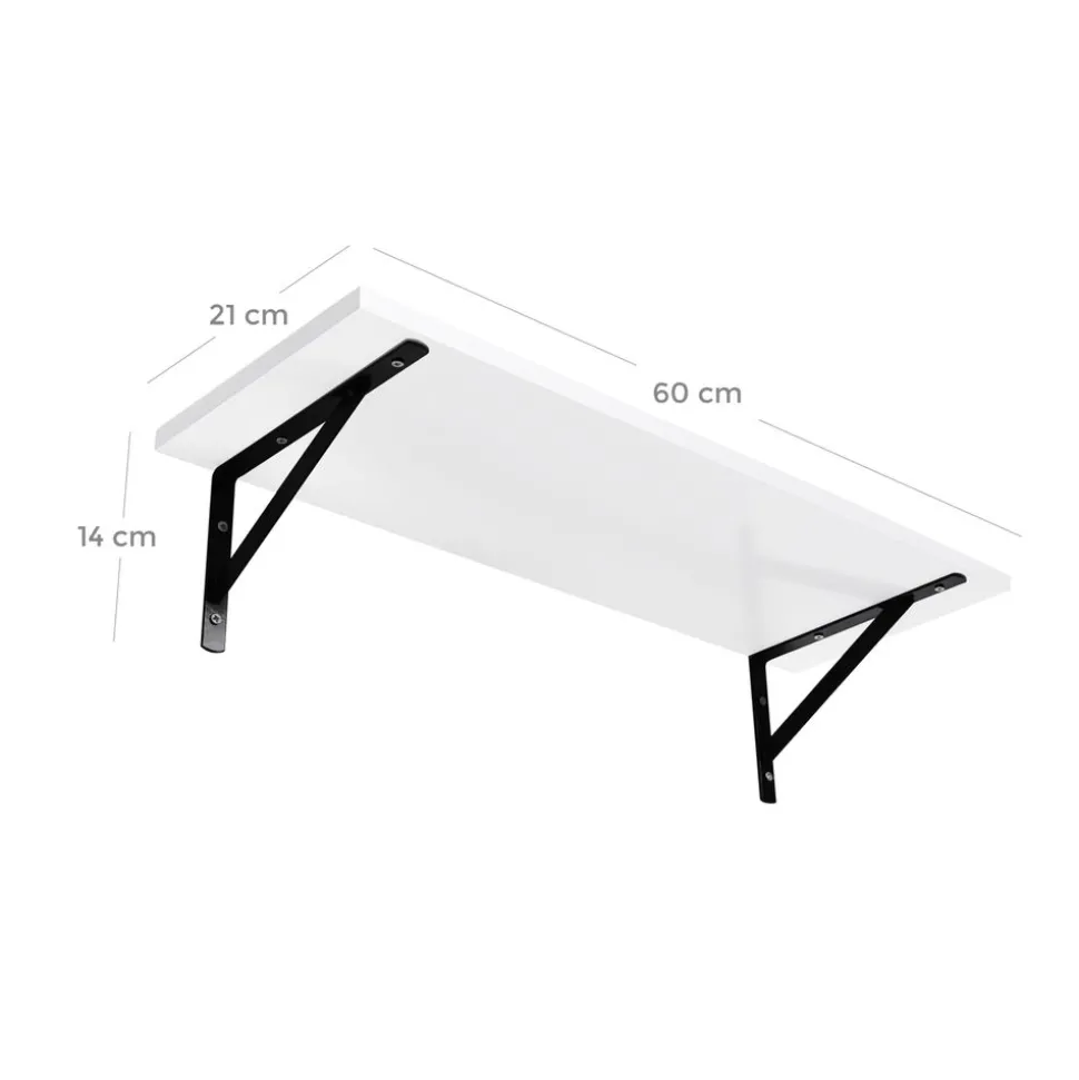 Best Sale SONGMICS 2 Étagères murales Blanc