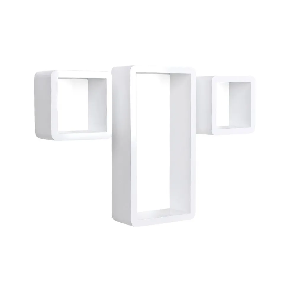 Store SONGMICS 3 Étagères murales blanc