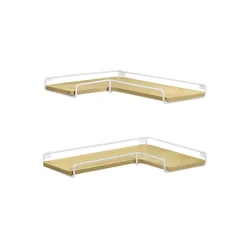 Sale SONGMICS 2 Étagères murales Blanc