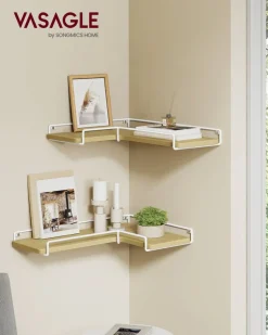 Sale SONGMICS 2 Étagères murales Blanc