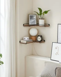 Sale SONGMICS 2 Étagères murales Blanc