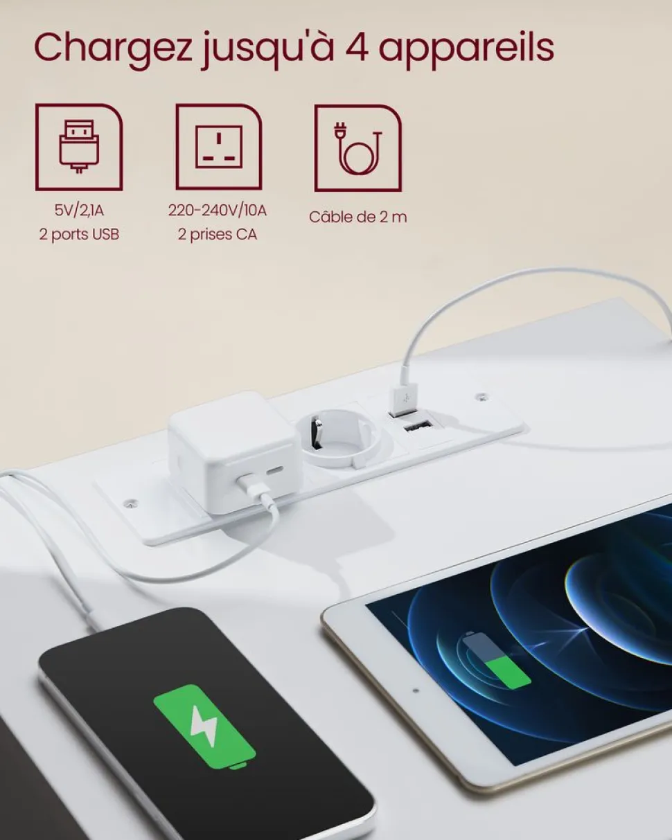 Store SONGMICS 3 Étagères murales en U noir