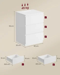 Store SONGMICS 3 Étagères murales en U noir