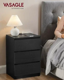 Store SONGMICS 3 Étagères murales en U noir