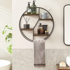 Hot SONGMICS 3 Étagères murales industriel Noir