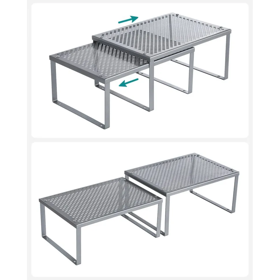 Shop SONGMICS 2 Étagères murales industriel Noir