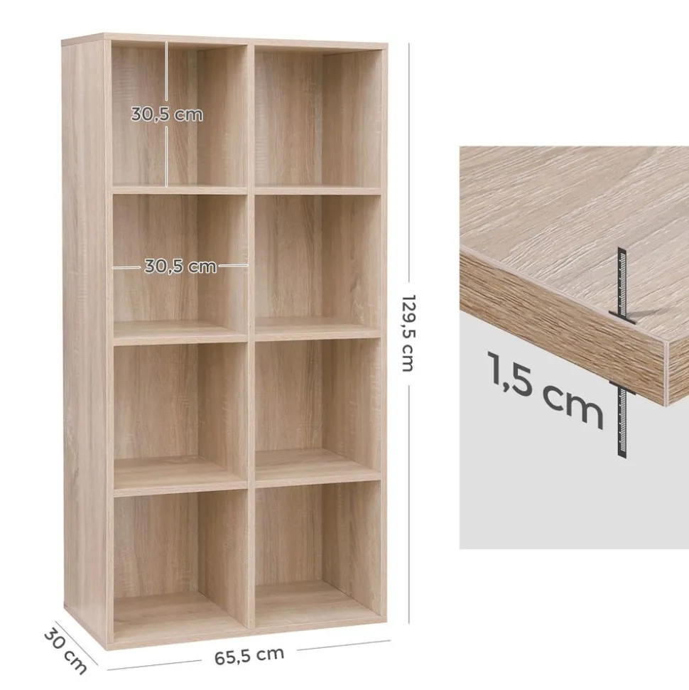 Fashion SONGMICS 3 Étagères murales Noir