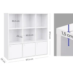 Best SONGMICS 3 Étagères muralles industriel