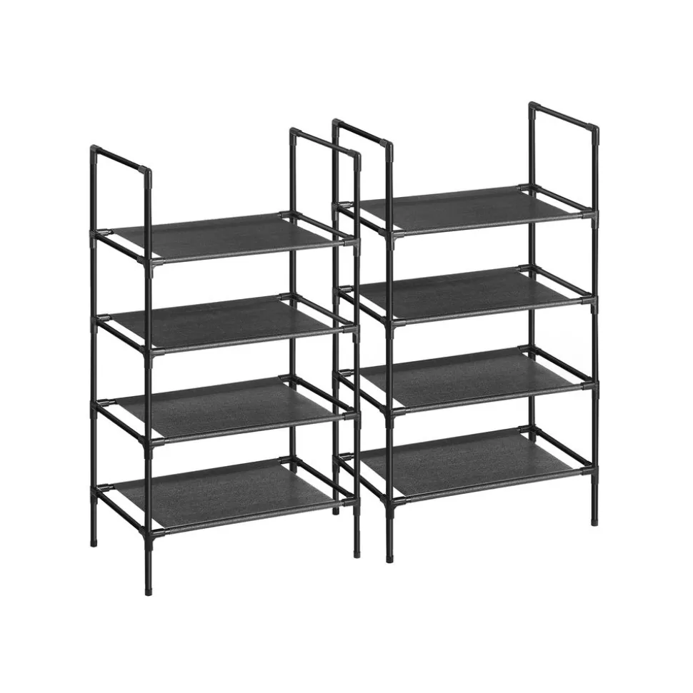 Fashion SONGMICS 2 Étagères tissu noir