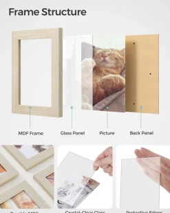 Hot SONGMICS 2 x 15 l poubelle double acier beige sable