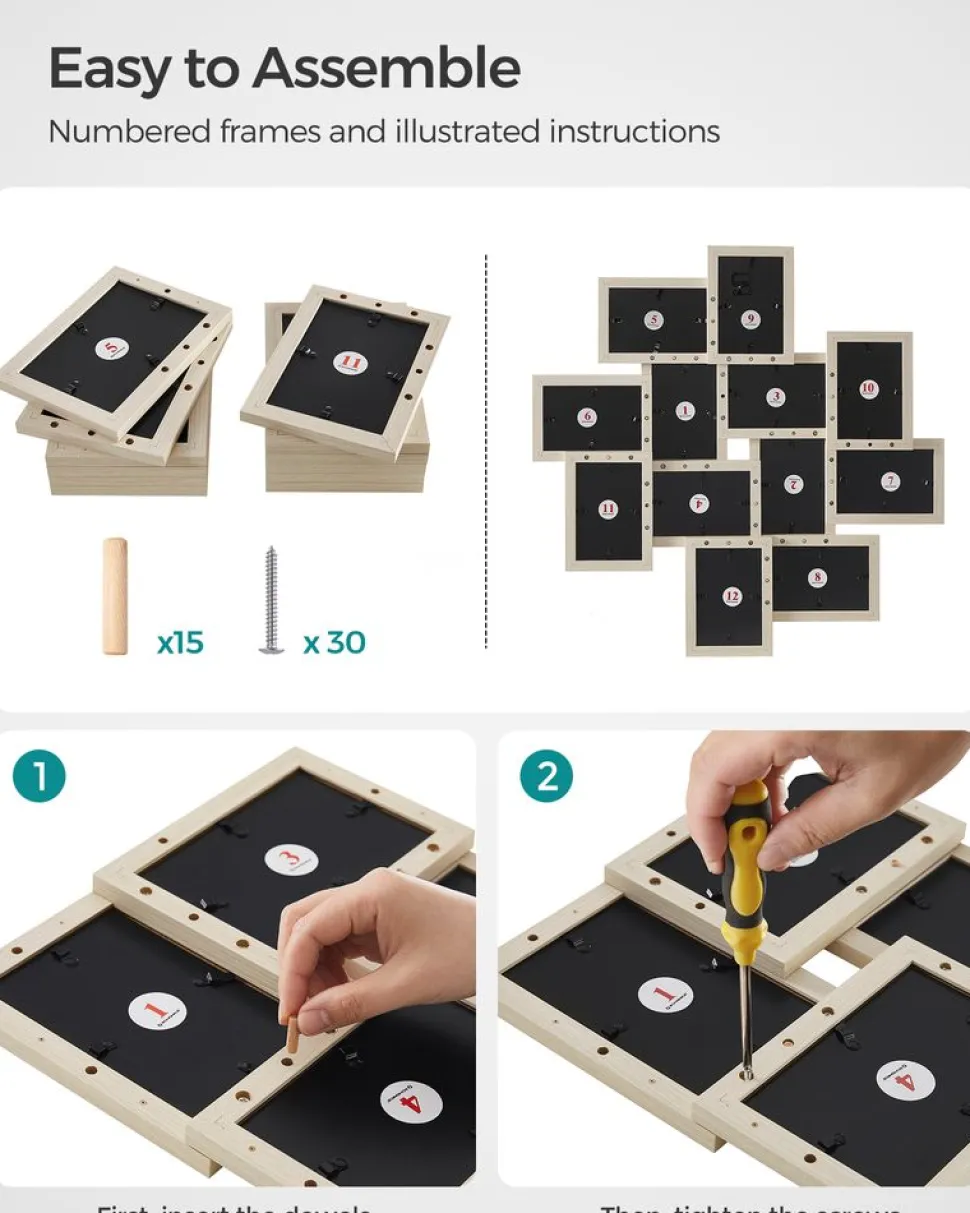 Hot SONGMICS 2 x 15 l poubelle double acier beige sable