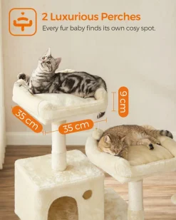 Flash Sale SONGMICS Arbre à chat 143 cm beige