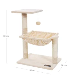 Clearance SONGMICS Arbre à chat 70 cm Beige