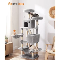 Cheap SONGMICS Arbre à chat 168 cm gris clair