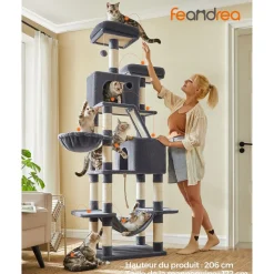 Flash Sale SONGMICS Arbre à chat 206 cm gris clair