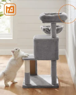 Shop SONGMICS Arbre à chat 96 cm gris clair