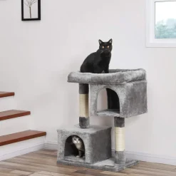 Sale SONGMICS Arbre à chat 84 cm gris clair