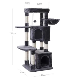 Best Sale SONGMICS Arbre à chat 120 cm gris clair