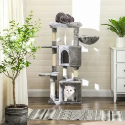 Best Sale SONGMICS Arbre à chat 120 cm gris clair