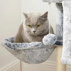 New SONGMICS Arbre à chat 66 cm gris clair