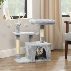 Best SONGMICS Arbre à chat 72 cm gris clair