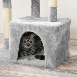 Best SONGMICS Arbre à chat 72 cm gris clair