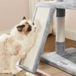 Cheap SONGMICS Arbre à chat 115 cm gris clair