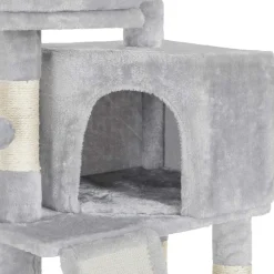 Cheap SONGMICS Arbre à chat 115 cm gris clair