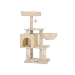 New SONGMICS Arbre à chat 110 cm gris clair