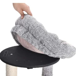 Best SONGMICS Arbre à chat 87 cm gris clair