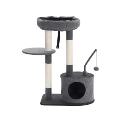 Best SONGMICS Arbre à chat 87 cm gris clair